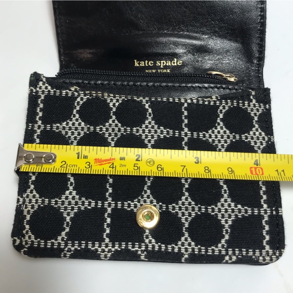 Kate Spade Small Black White Geometric Pattern Wallet NWOT - Picture 11 of 12